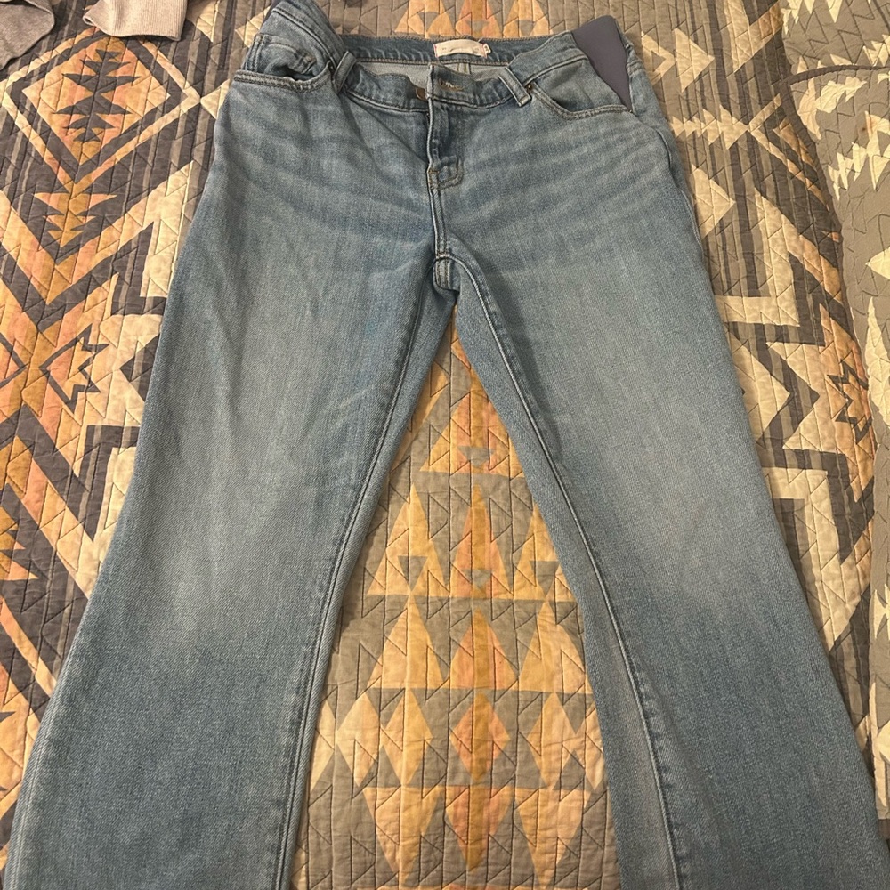 Hatch Women's Straight Leg Jeans - Light Blue Wash